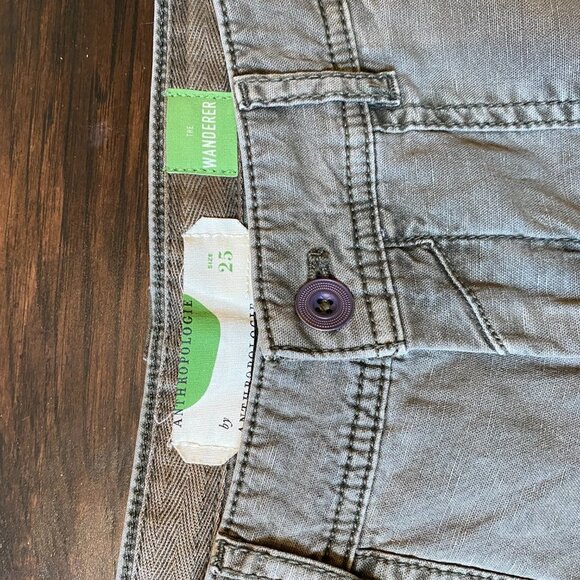 ANTHROPOLOGIE The Wanderer Beaded Denim Pant - 25 - Picture 4 of 5